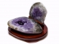 Preview: Agate nut, all sides polished, on wooden base, 2300 grams