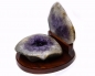 Preview: Agate nut all sides polished, on wooden base, 2850 grams