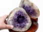 Preview: Agate nut all sides polished, on wooden base, 2850 grams