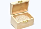 Preview: Rock crystal loading stones, 200 grams in a wooden chest