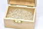 Preview: Rock crystal loading stones, 200 grams in a wooden chest