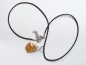 Preview: BALTIC amber pendant on leather strap "spiral"