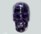 Preview: Kristallschädel, Skull, Chevron Amethyst, ca. 775 Gramm