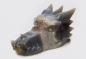 Preview: Dragon head, skull, agate with crystal formation, 554 grams!