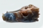 Preview: Dragon head, skull, agate with crystal formation, 680 grams!