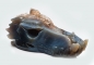 Preview: Dragon head, skull, agate with crystal formation, 680 grams!