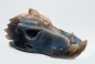 Preview: Dragon head, skull, agate with crystal formation, 680 grams!