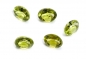 Preview: 1 Lot Peridot Kristalle aus Pakistan, oval facettiert 5 Stk. 5,30 Carat