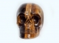 Preview: Kristallschädel, Skull, Tigerauge, ca. 280 Gramm