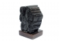 Preview: Black tourmaline/Schörl crystal on wooden base No. 5