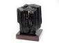 Preview: Black tourmaline/Schörl crystal on wooden base No. 4