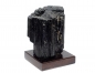 Preview: Black tourmaline/Schörl crystal on wooden base No. 4