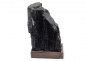 Preview: Black tourmaline/Schörl crystal on wooden base No. 6