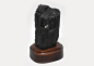 Preview: Black tourmaline/Schörl crystal on wooden base No. 1