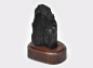 Preview: Black tourmaline/Schörl crystal on wooden base No. 3