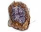 Preview: Amethyst Geode, Uruguay, Vorderseite poliert, 210 Gramm