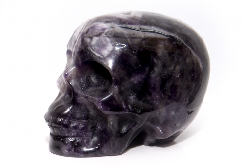 Crystal skull, chevron amethyst, approx. small no 4