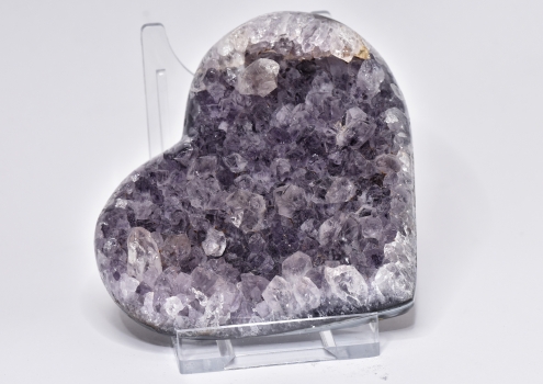 Uruguay Amethyst Heart, No. 6