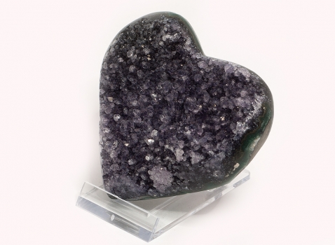 Uruguay Amethyst Heart, No. 3