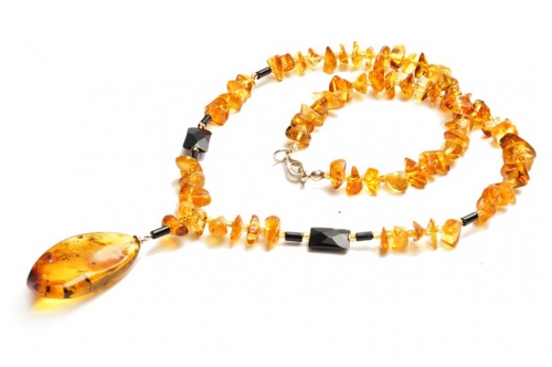 Natural amber necklace