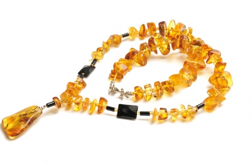 Natural amber necklace