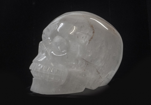 Crystal skull, rock crystal 1025 grams