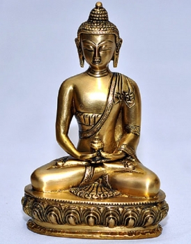 Buddha Messing, ca. 1600 Gramm