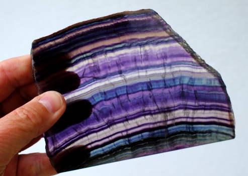 rainbow fluorite polished disc no. 1