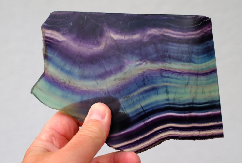 rainbow fluorite polished disc no. 2