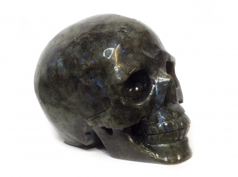 Kristallschädel, Skull, Labradorit, ca. 1140 Gramm