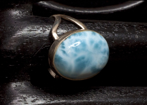 Larimar ring No. 12, set in 925 silver, 29,15 carat