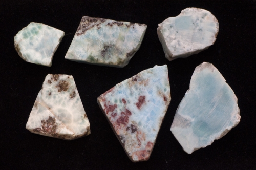 Larimar Rough Stones, Lot Nr. 12, 450 carat