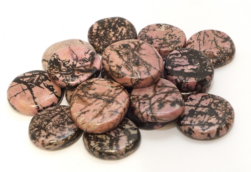 Rhodonite disc stone