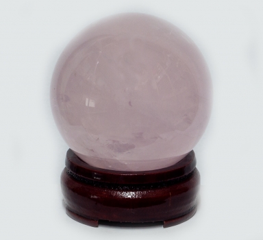 Rose quartz ball, 330 grams