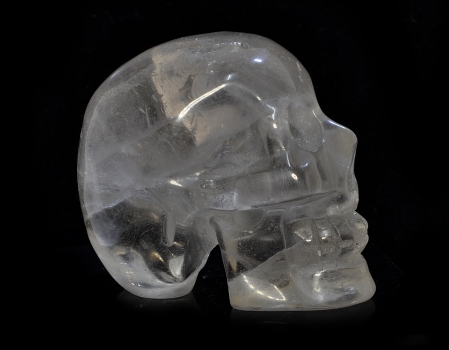 Crystal skull, rock crystal 340 grams