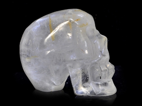 Crystal skull, rock crystal 260 grams