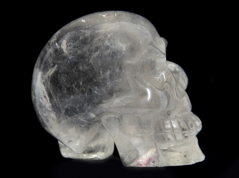 Crystal skull, rock crystal 595 grams