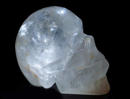 Crystal skull, rock crystal 710 grams