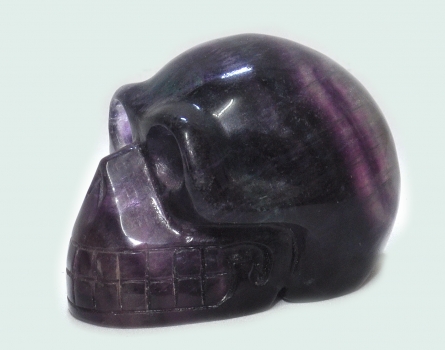 Crystal skull, flourite