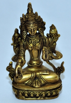 White tara brass, approx.14.5 cm