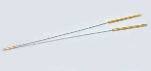 Dowsing rod with brass handle