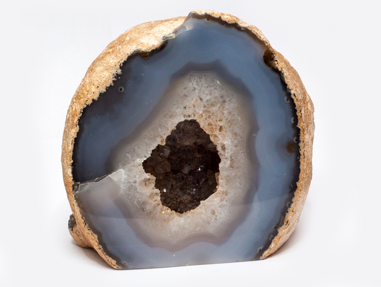 Agate geode natural 4, Brazil 1250 grams