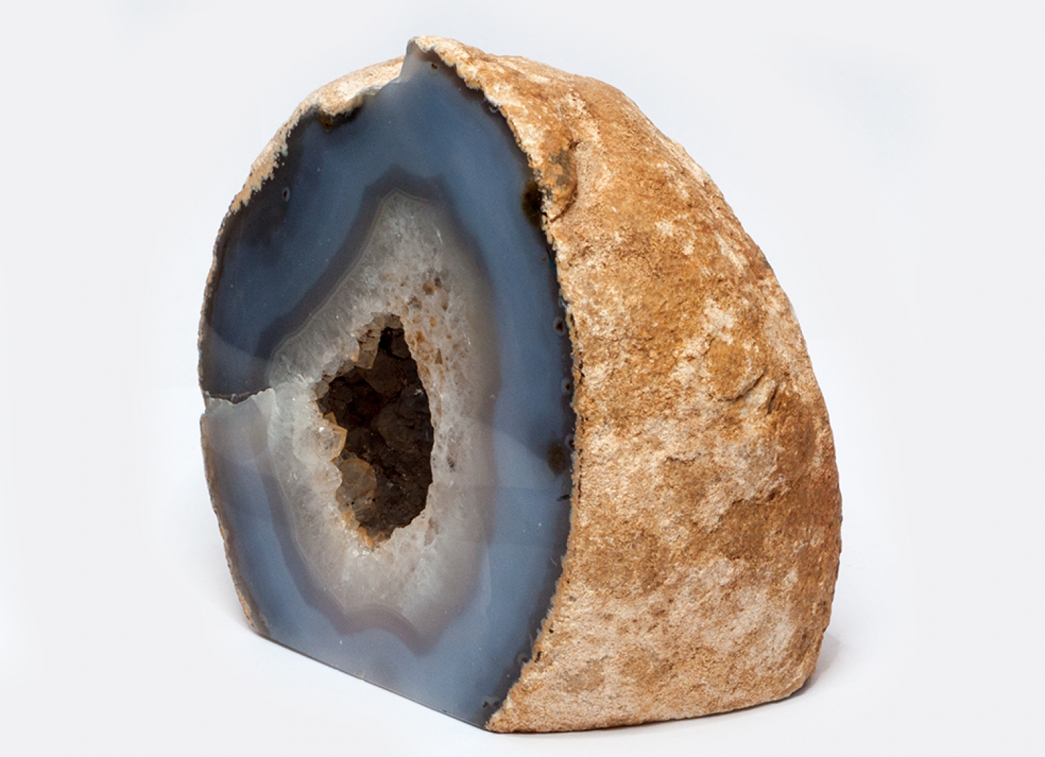 Agate geode natural 4, Brazil 1250 grams