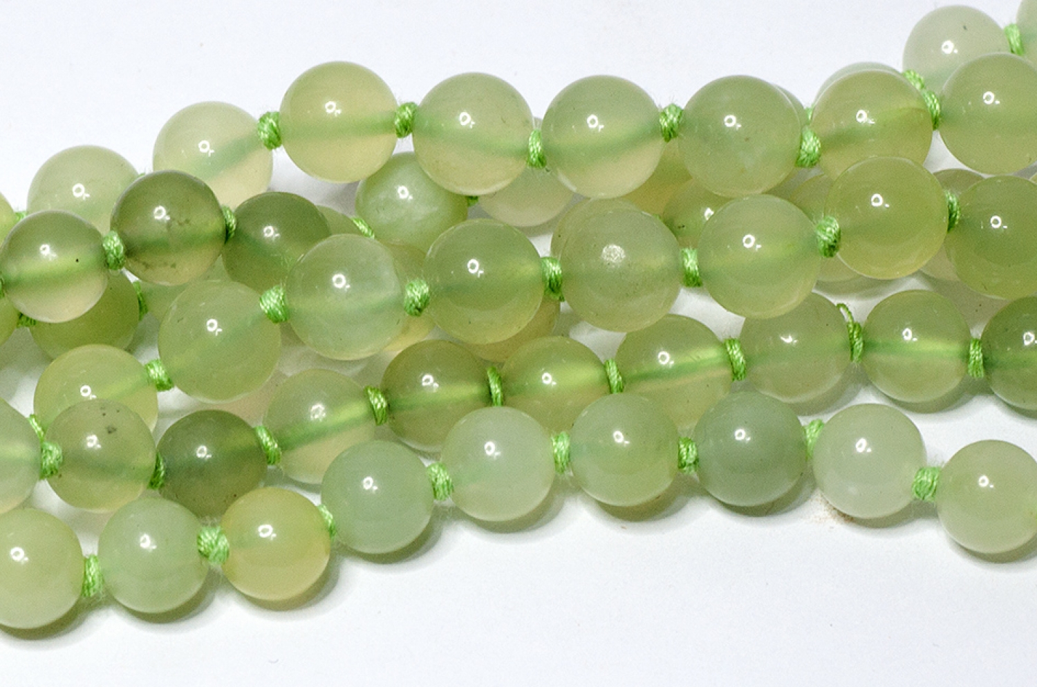 China Jade, Kugelkette, 8 mm