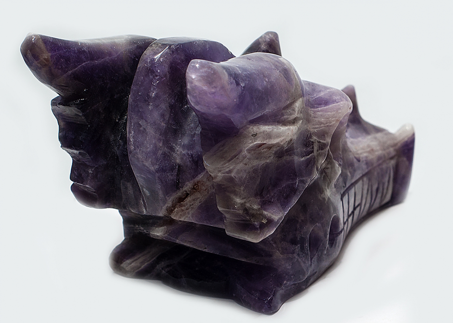 Dragon Head, Chevron Amethyst, 765 grams!