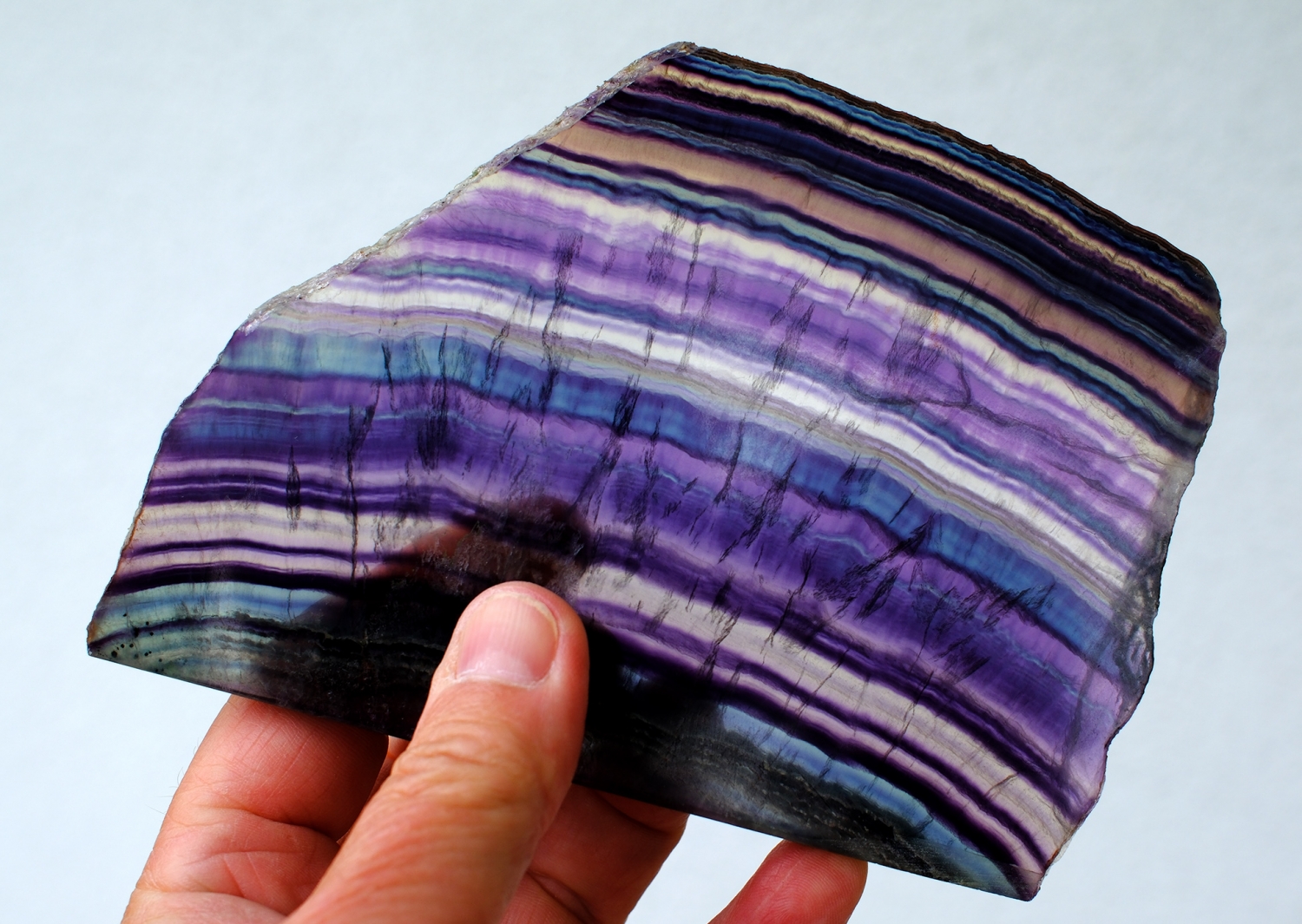 rainbow fluorite polished disc no. 1