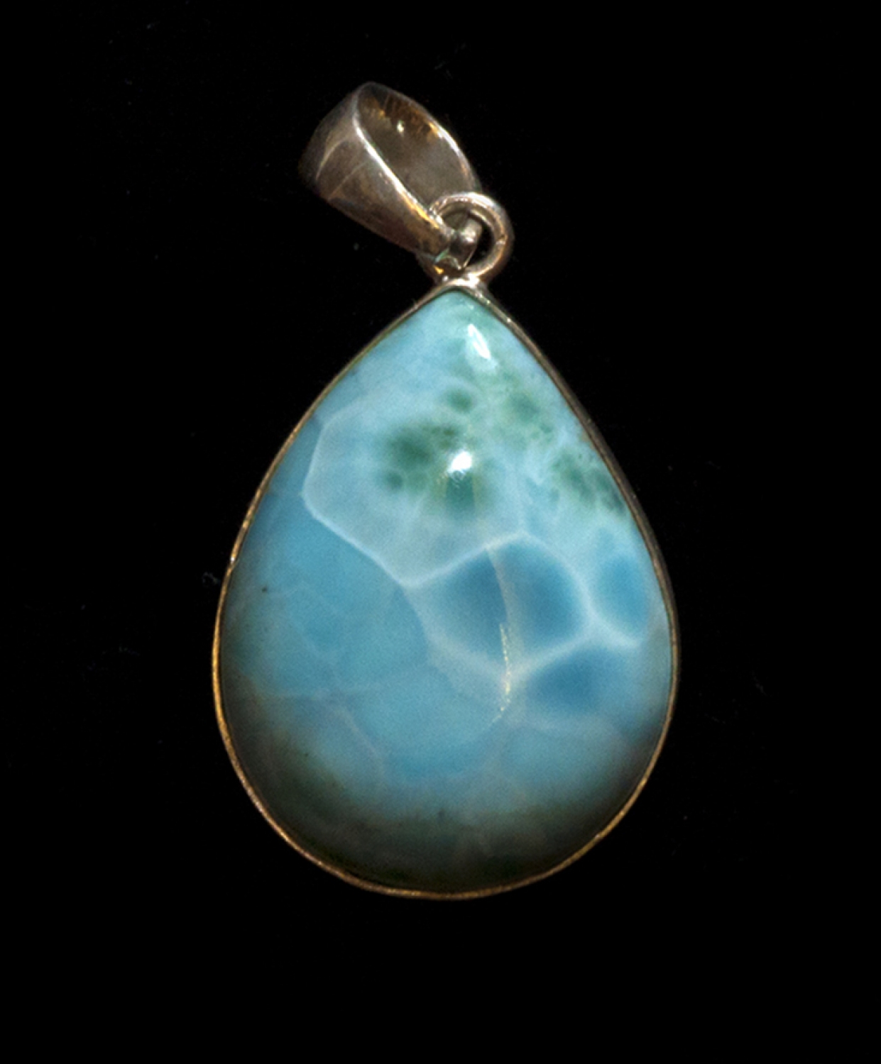 Larimar Pendant No.5, set in 925 Silver, 60,20 carats - Kopie