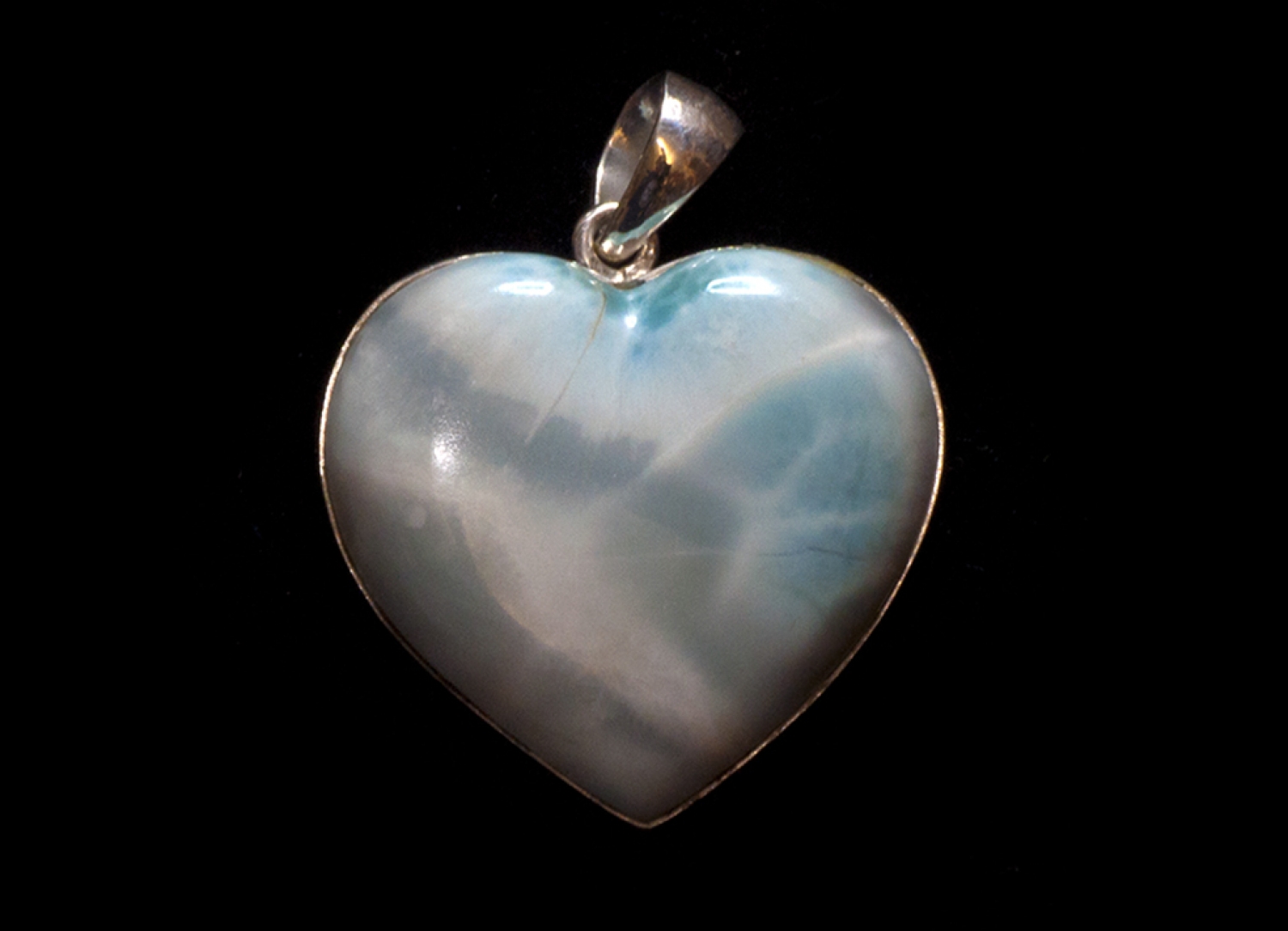 Larimar pendant No. 6, set in 925 silver, 98 carat