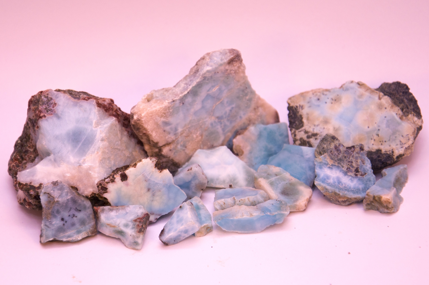 Larimar Rough Stones, Lot Nr. 8, 1875 Carat