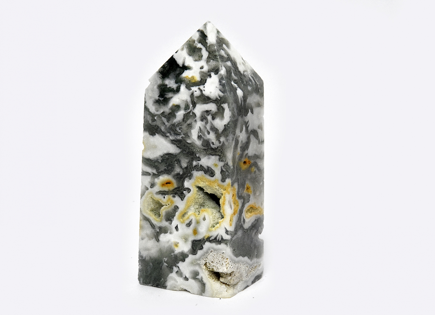 Moss Agate Obelisk no 1